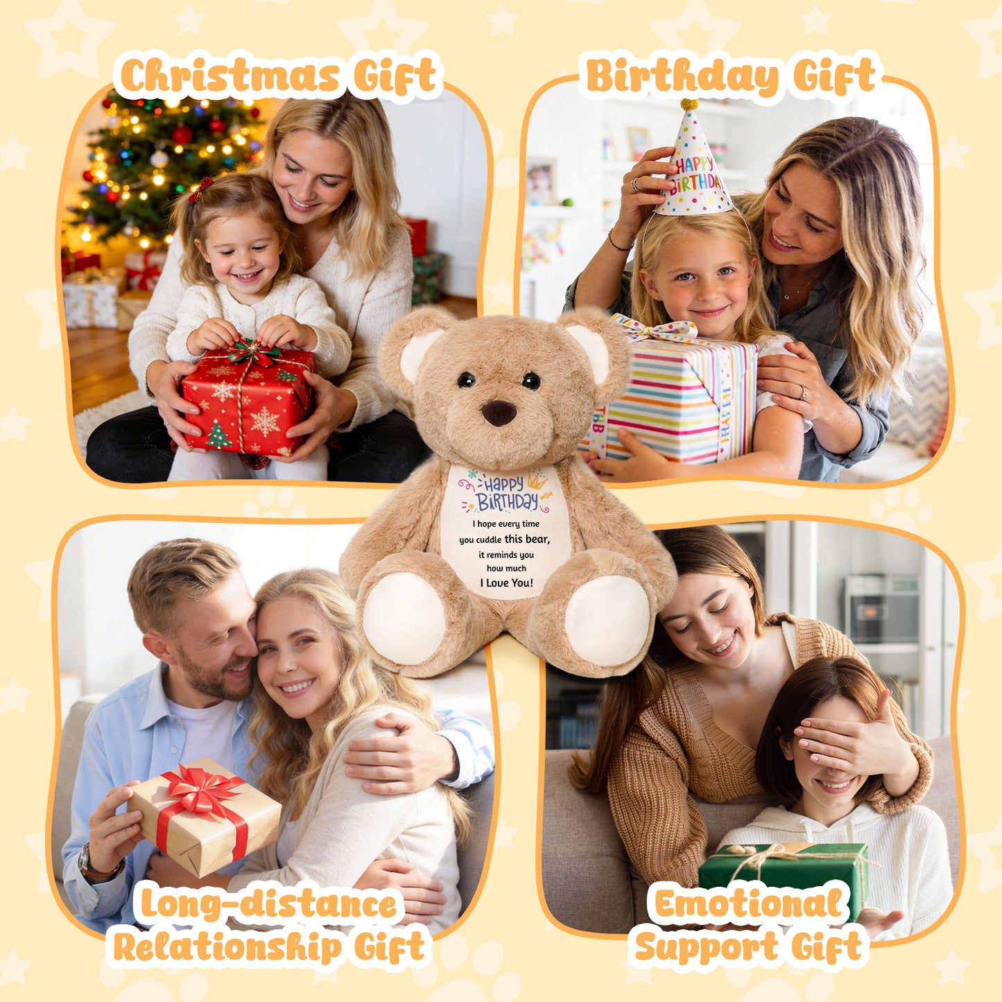 I Love You - Cuddly Plush Bear