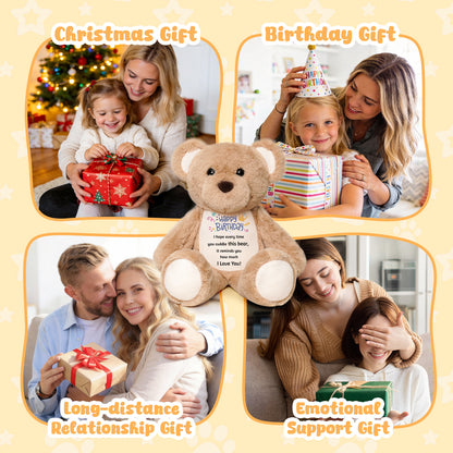 I Love You - Cuddly Plush Bear