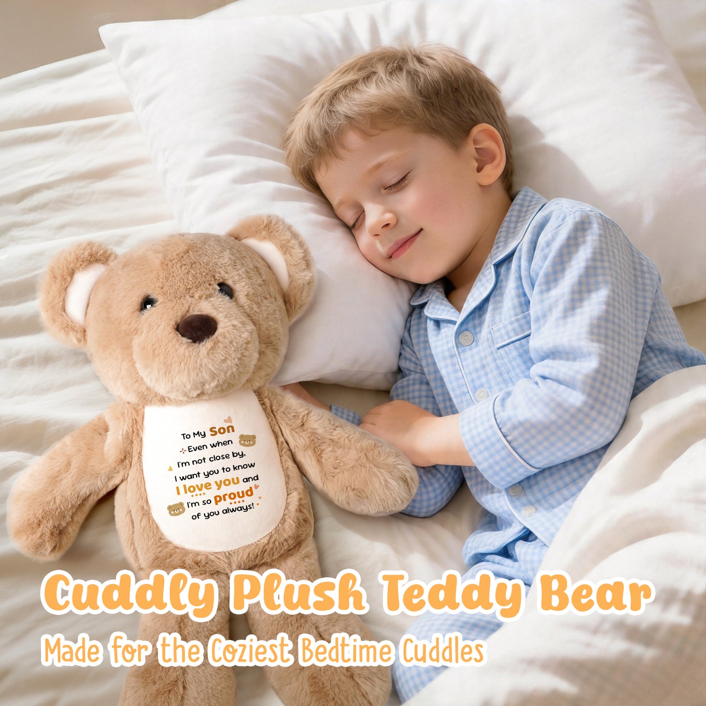 To My Son - Cuddly Plush Bear