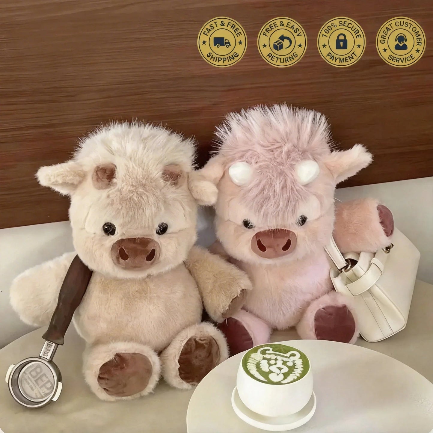 Huggable Running Cow Plushie