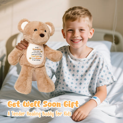 To My Grandson - Cuddly Plush Bear