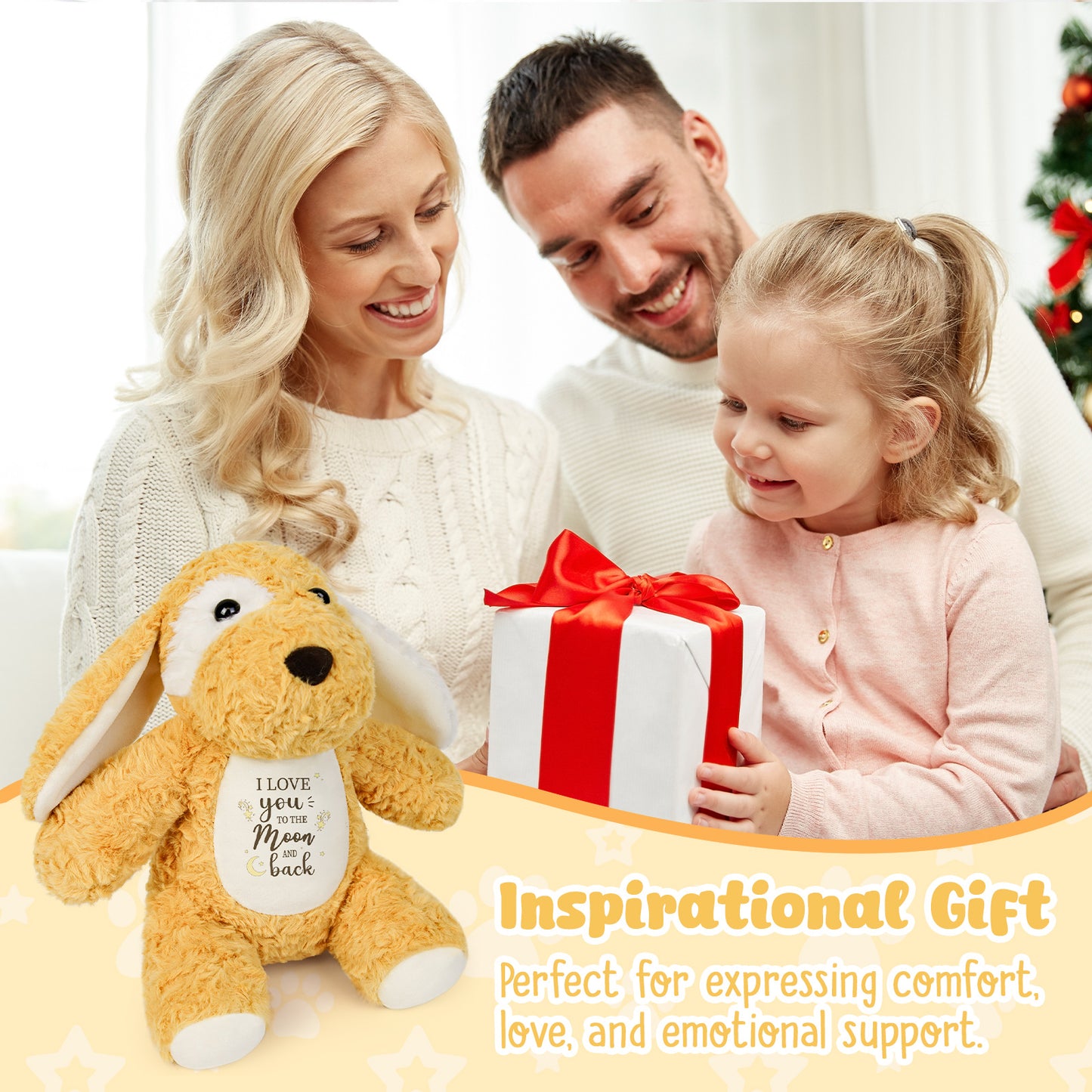 I Love You To The Moon And Back– Cuddly Plush Puppy