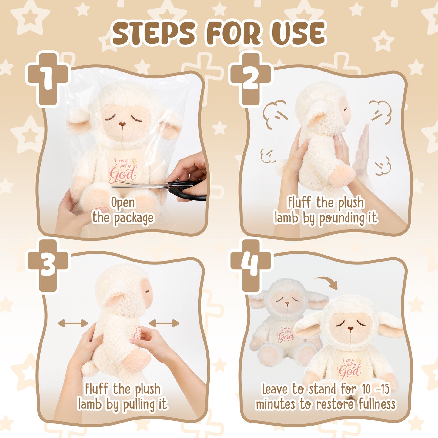I am a Child of God - Adorabte Lamb Plush