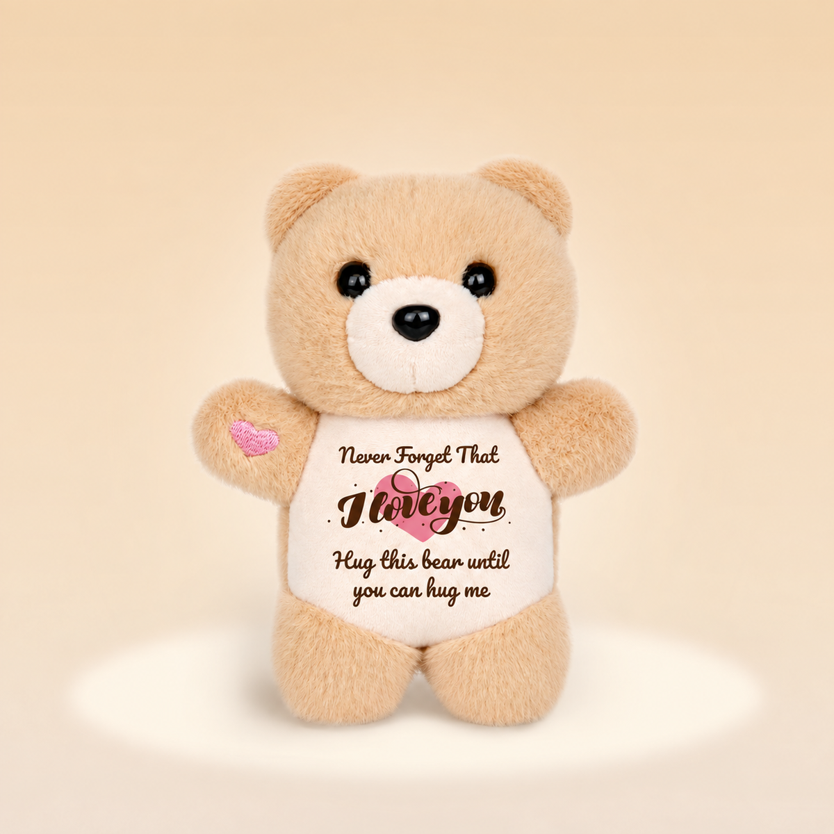 Never Forget That I Love You – Bear Plush Charm
