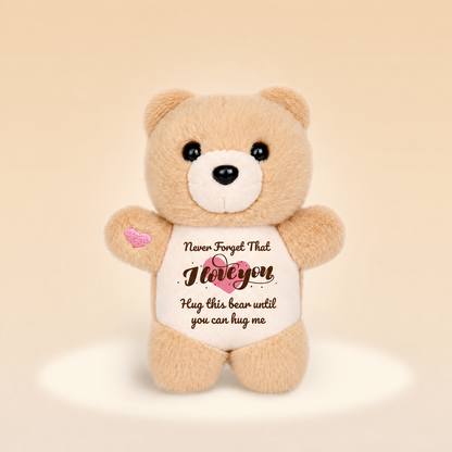 Never Forget That I Love You – Bear Plush Charm