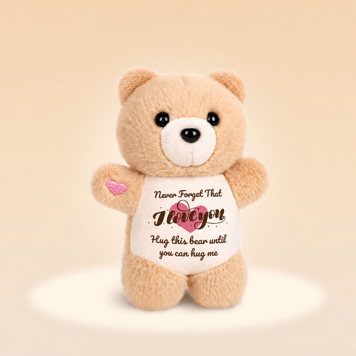 Never Forget That I Love You – Bear Plush Charm