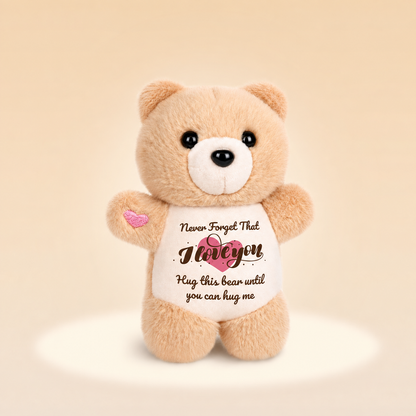 Never Forget That I Love You – Bear Plush Charm