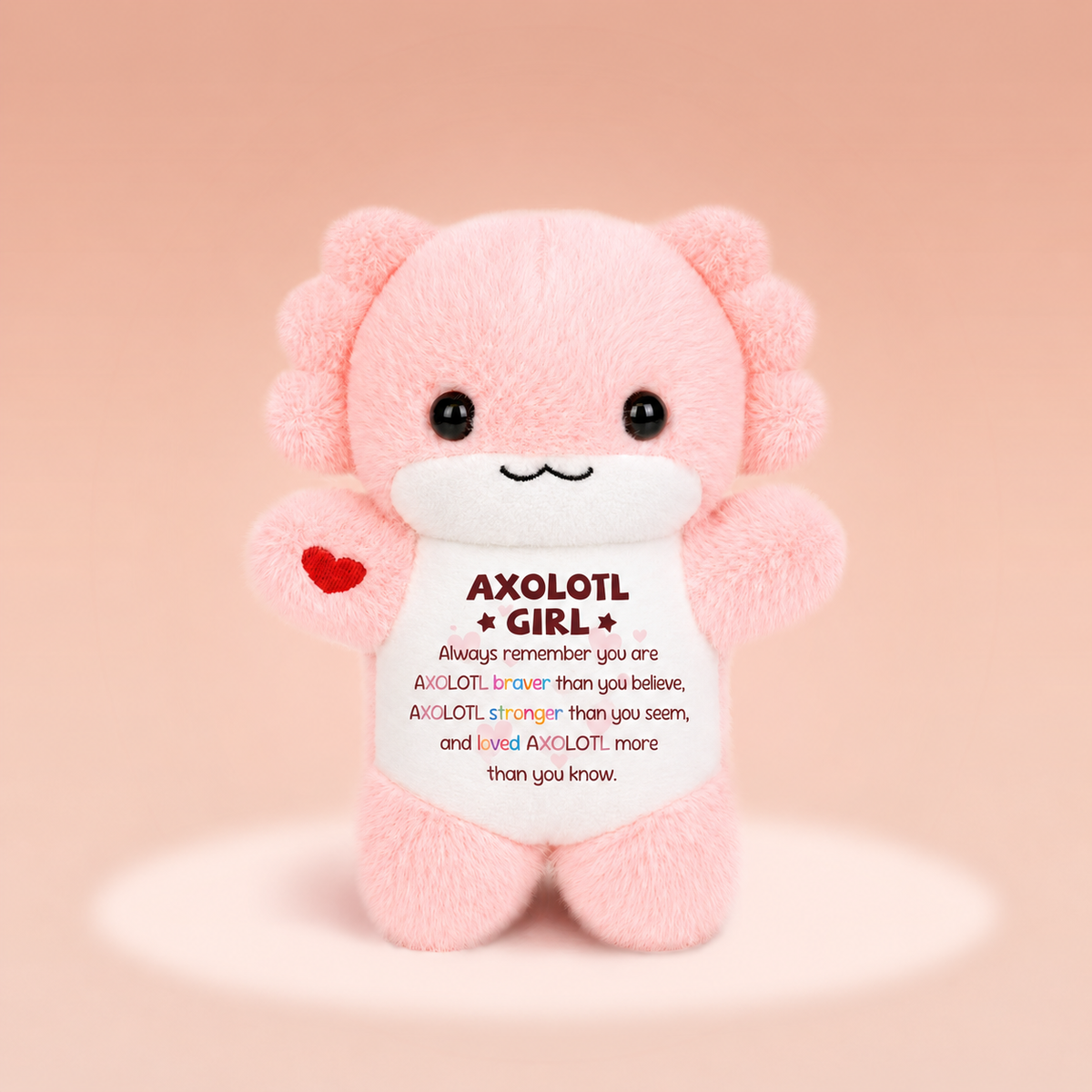 Braver Stronger Loved – Axolotl Plush Charm