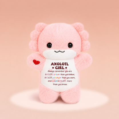 Braver Stronger Loved – Axolotl Plush Charm