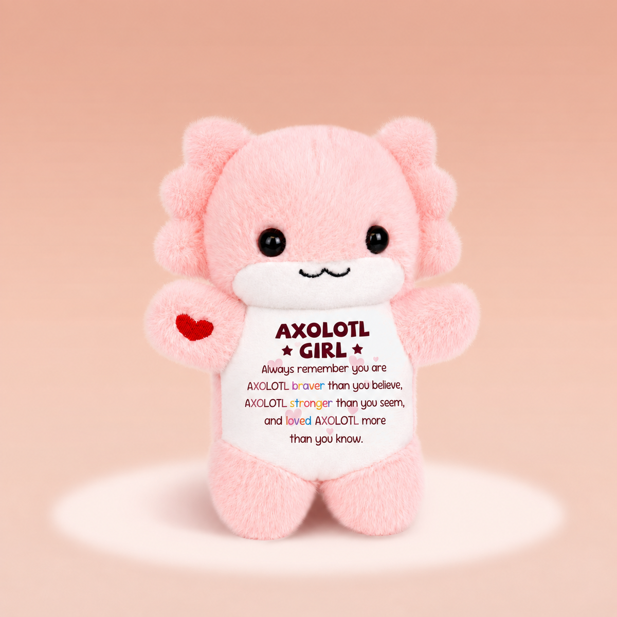 Braver Stronger Loved – Axolotl Plush Charm