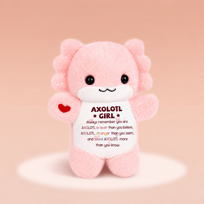 Braver Stronger Loved – Axolotl Plush Charm
