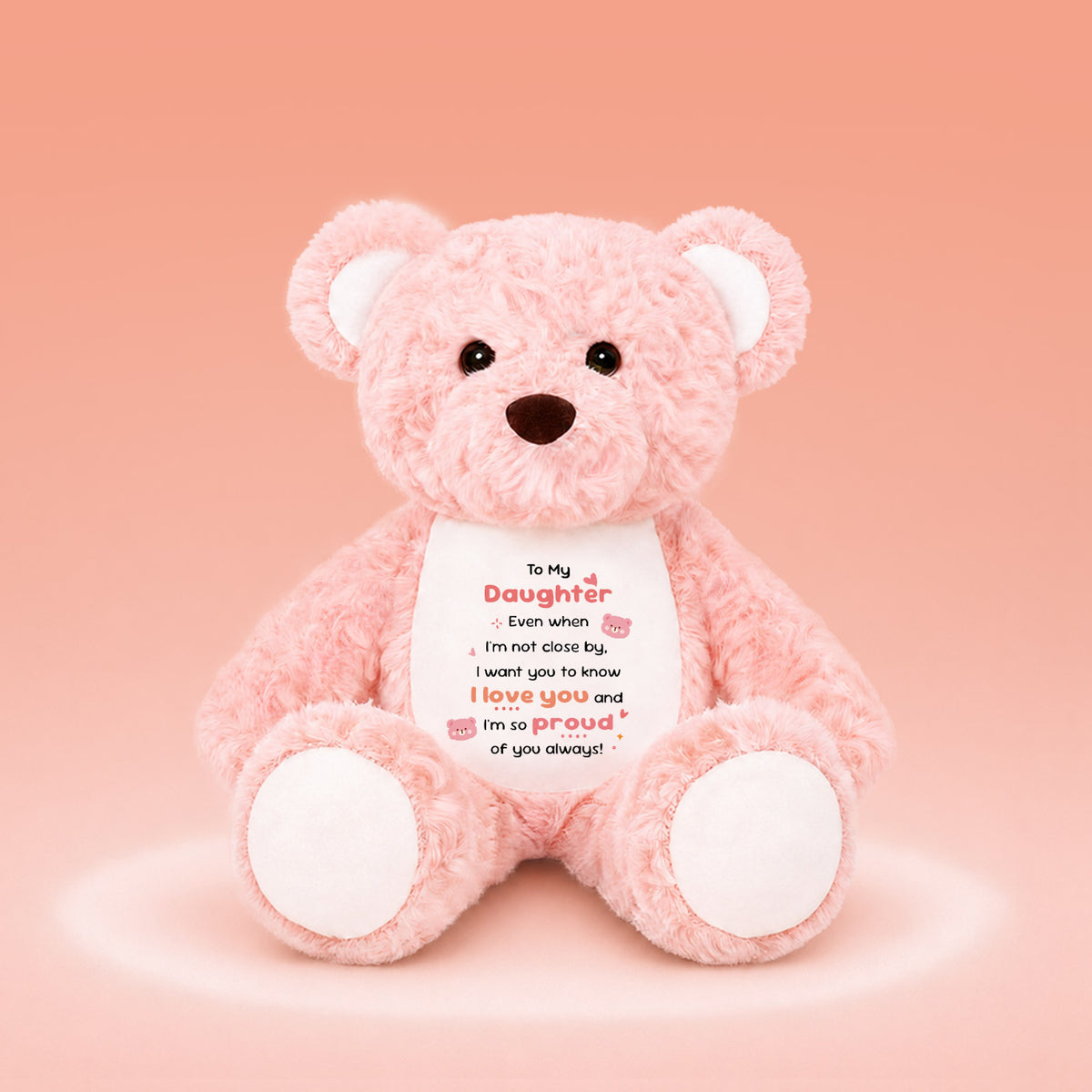 To My Daughter-Pink Bear