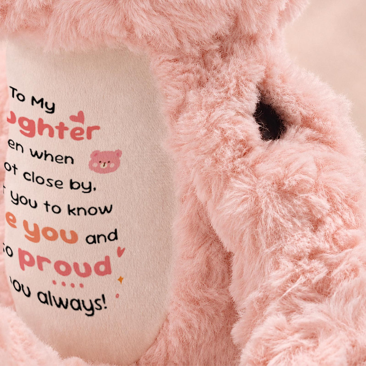 To My Daughter-Pink Bear