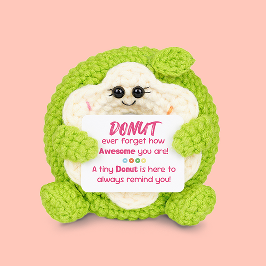 Positive Donut Crochet Doll