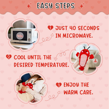 Red Lobster Microwavable Heating Pad