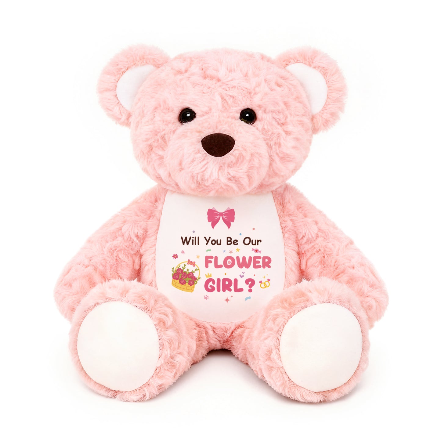 Will You Be Our Ring Bearer - Cuddly Plush Bear
