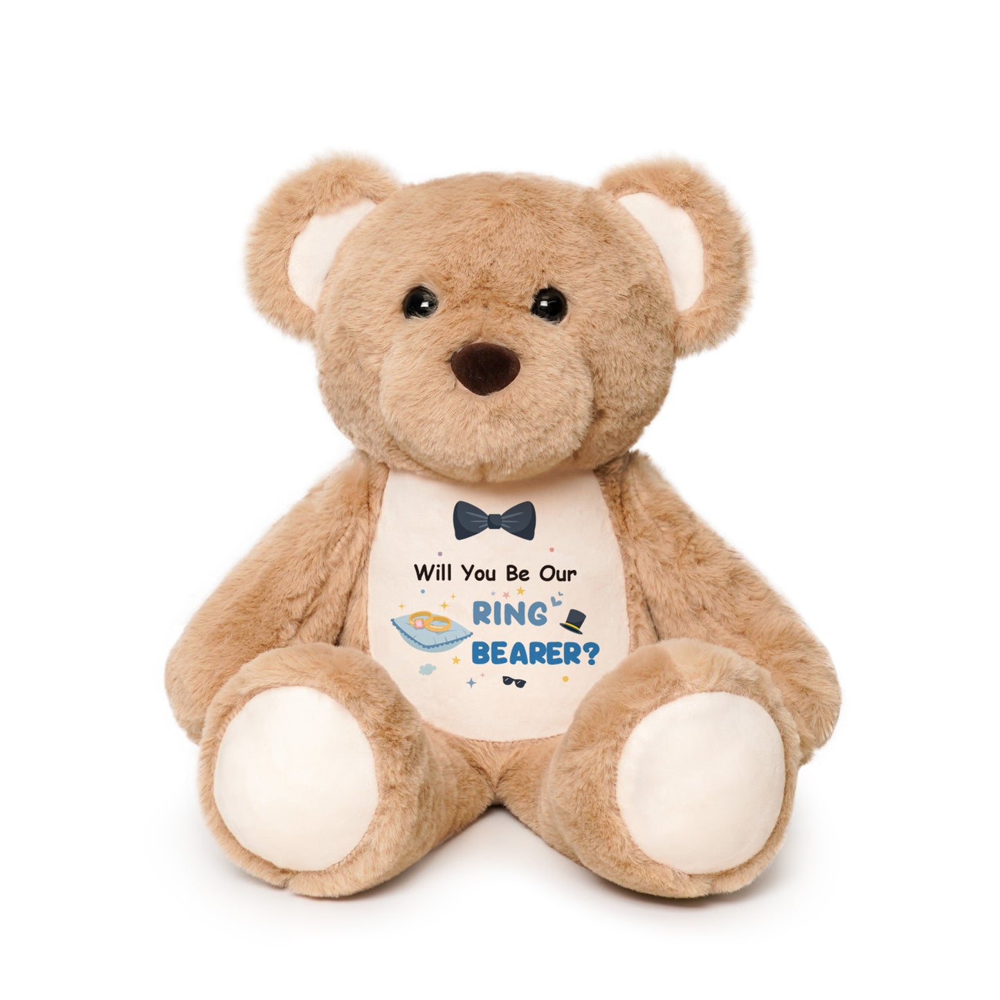 Will You Be Our Ring Bearer - Cuddly Plush Bear